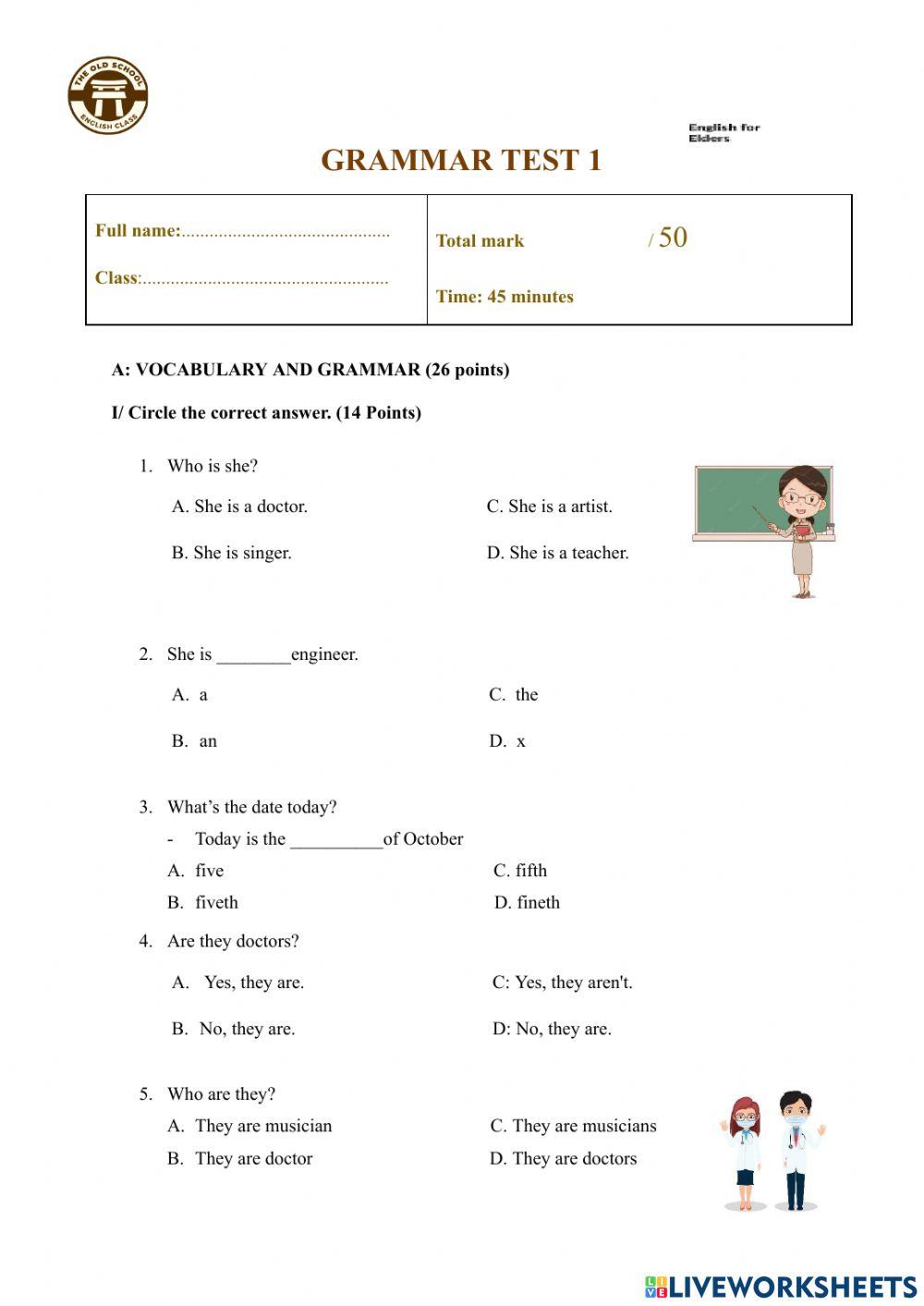 The old school mid-term basic 1