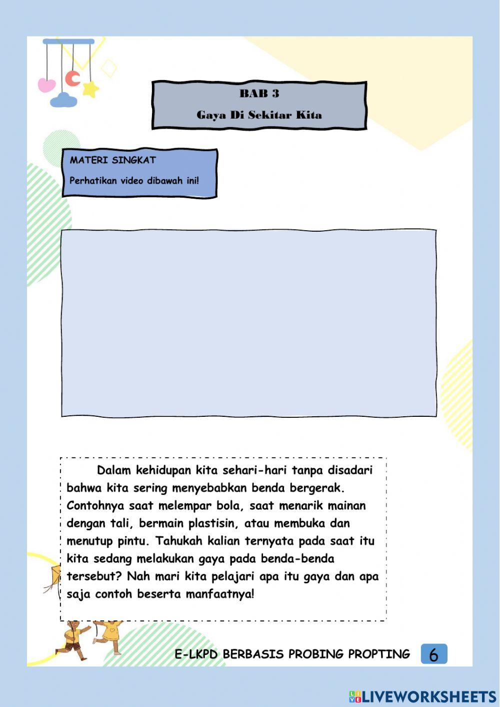 Topik A: Gaya Otot dann Gaya Gesek