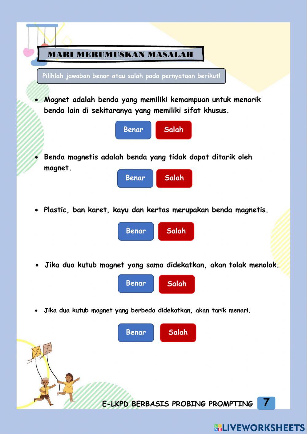 Topik B : Magnet Sebuah Benda Yang Ajaib