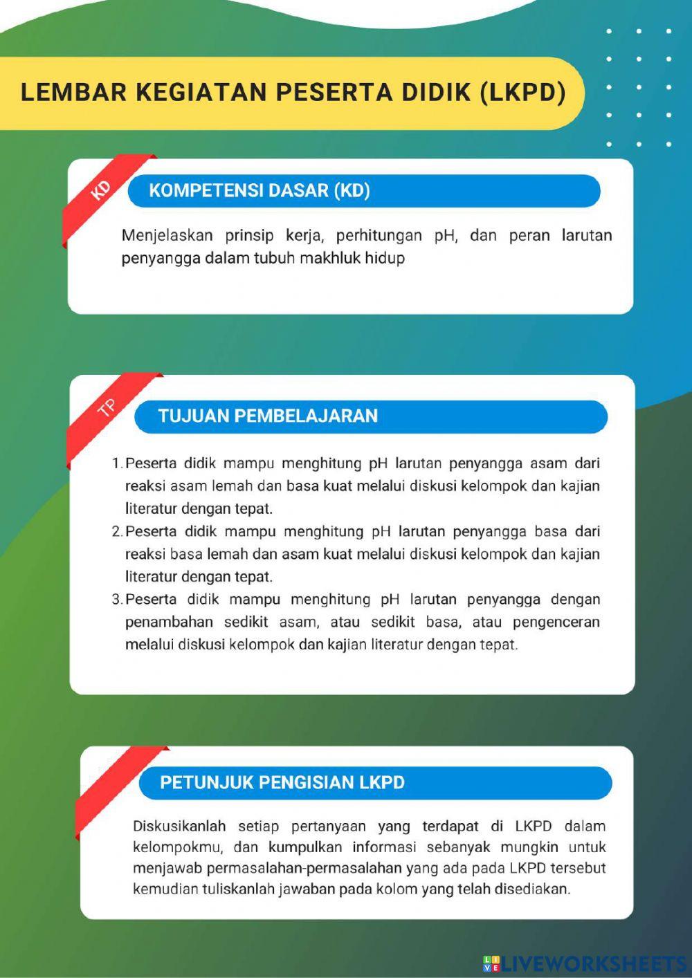 PH Larutan Penyangga