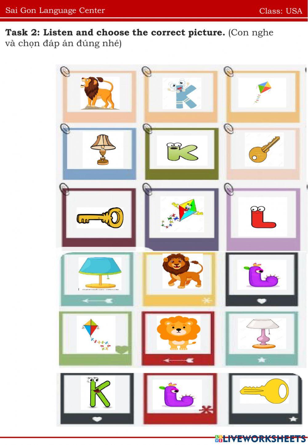 Usa letters K, L 23.06