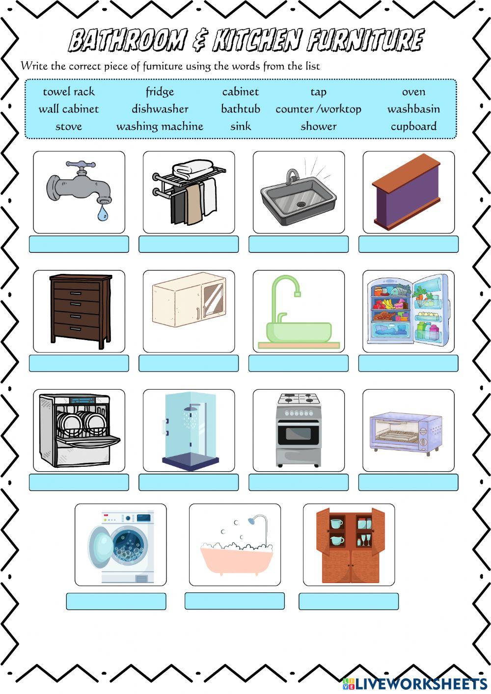 Kitchen and Bathroom furniture