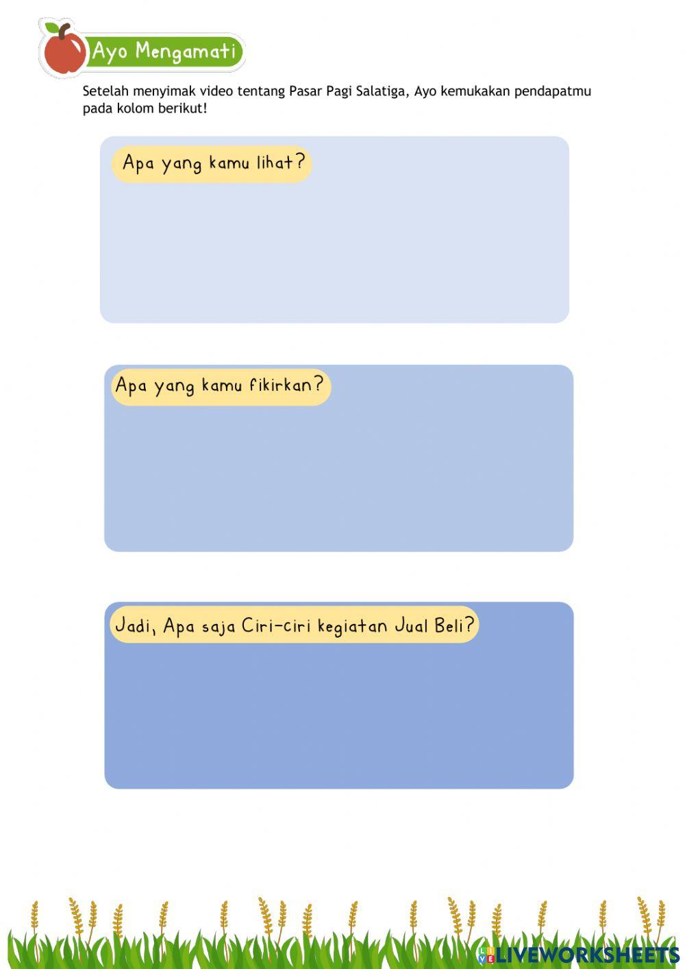 LKPD IPAS FASE B Kegiatan Ekonomi