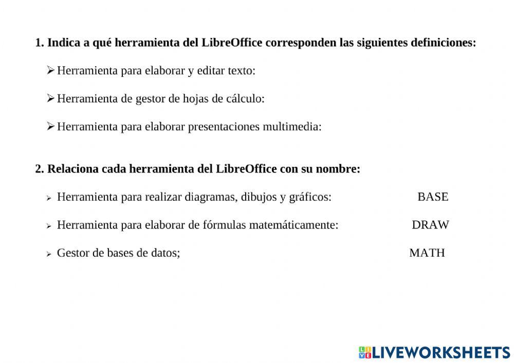 Paquete libreoffice
