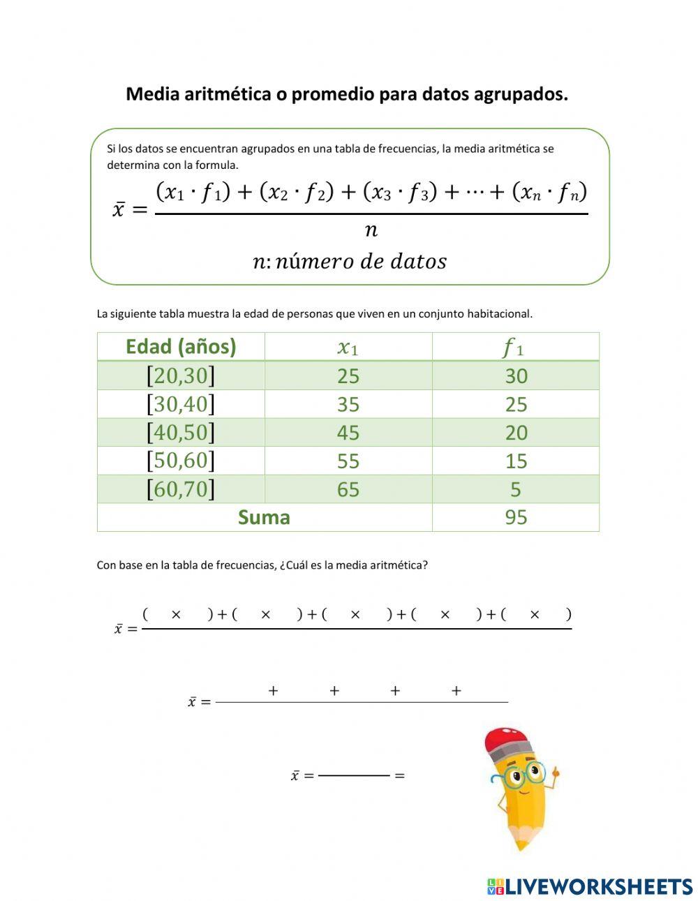 Medidas de tendencia central