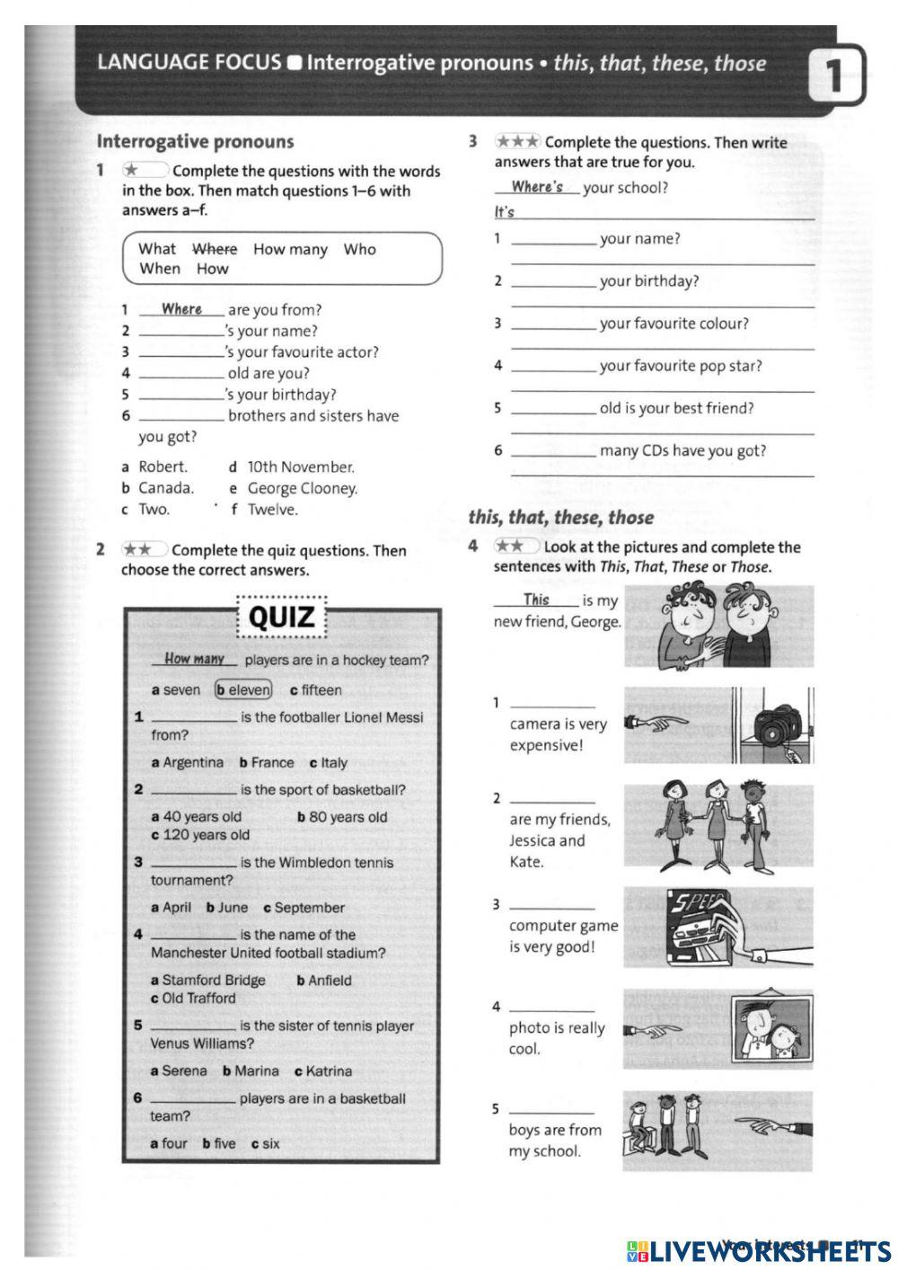 Practice wh questions
