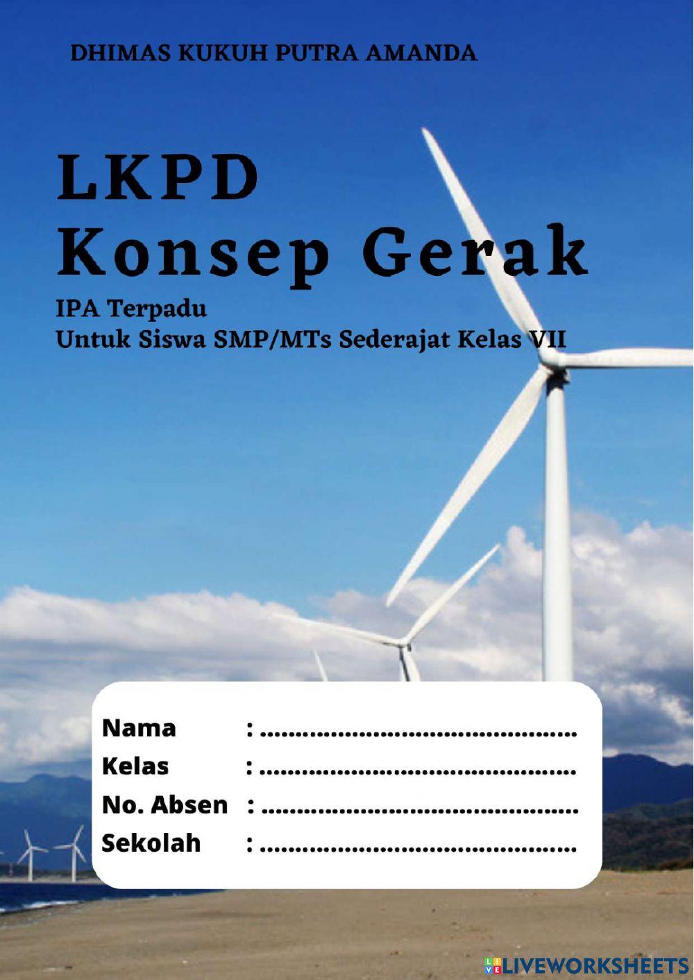 LKPD Konsep Gerak untuk SMP