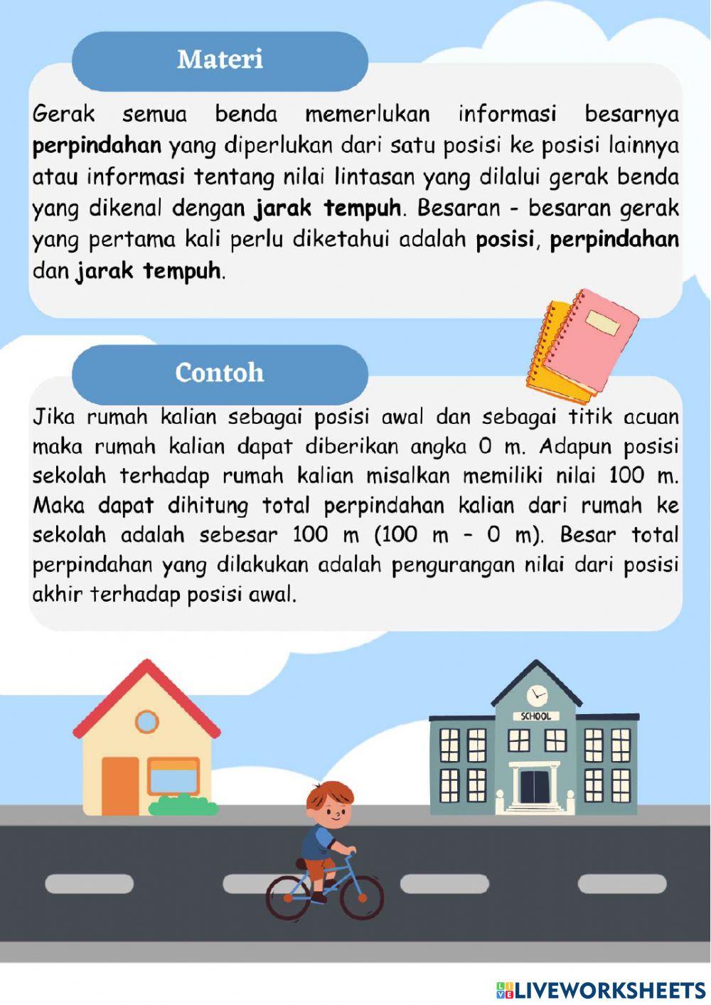 LKPD Konsep Gerak untuk SMP