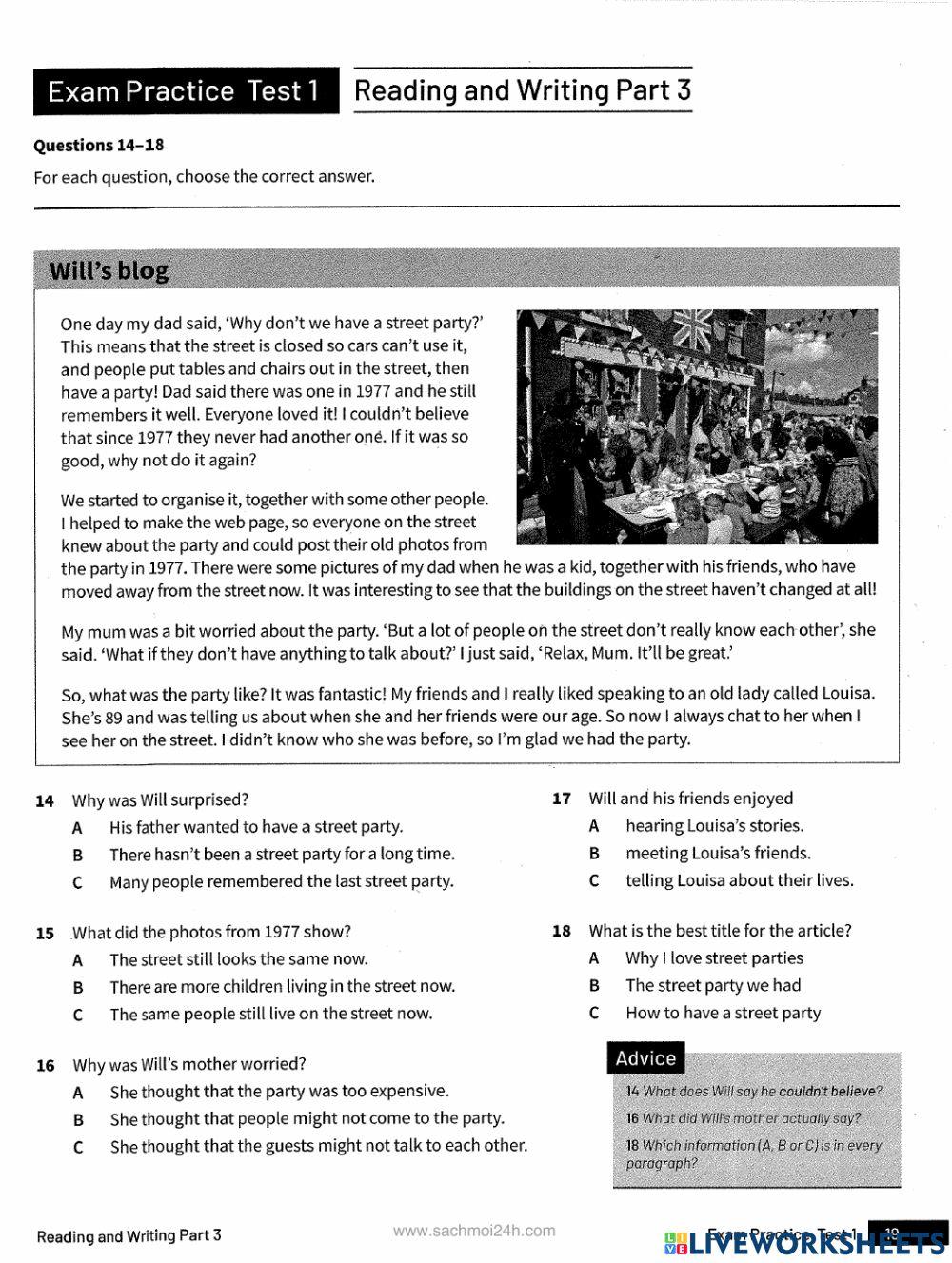 Ket - trainer - part 3 - part 4 - part 5 - part 6 - part 7