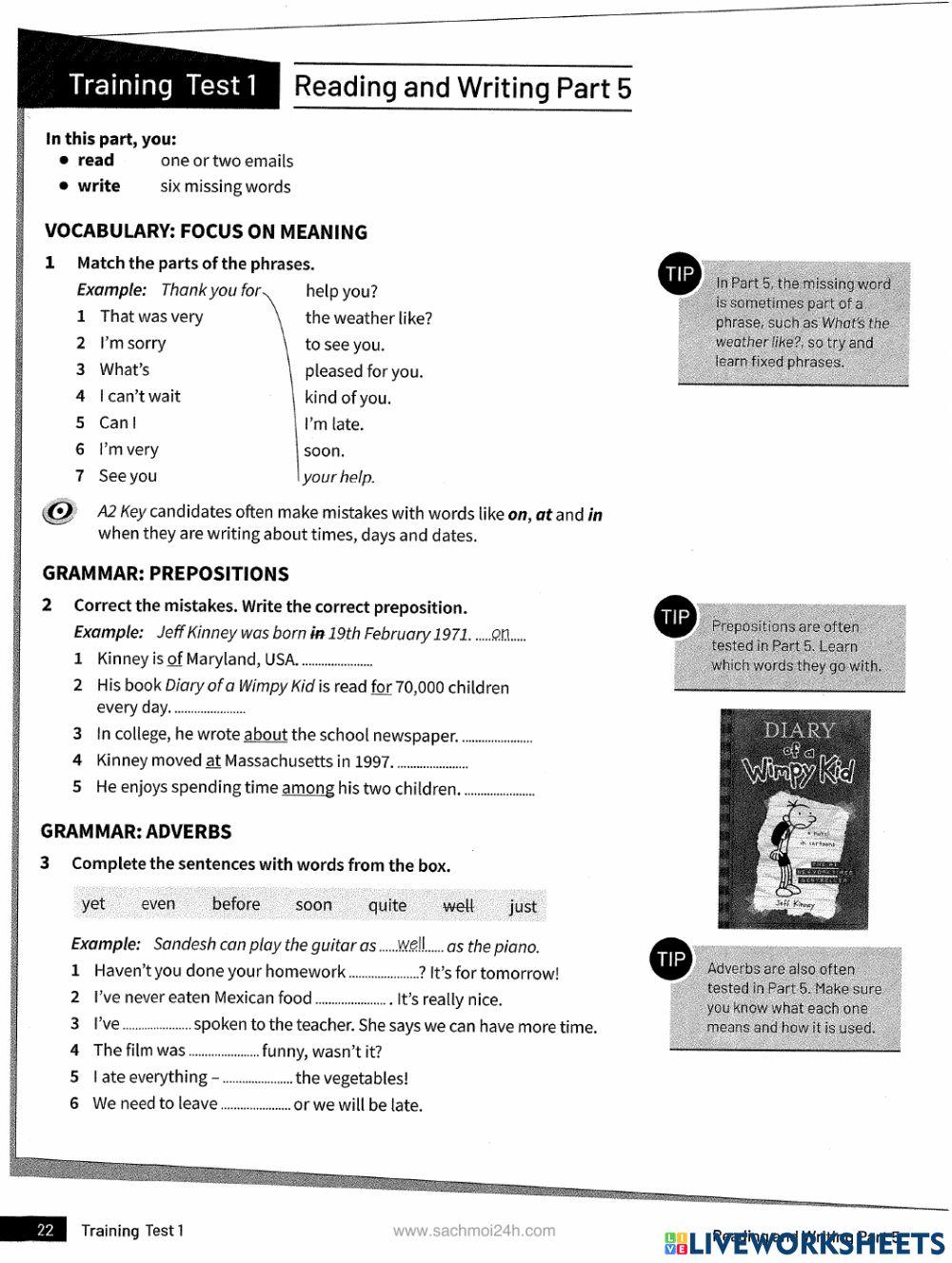 Ket - trainer - part 3 - part 4 - part 5 - part 6 - part 7