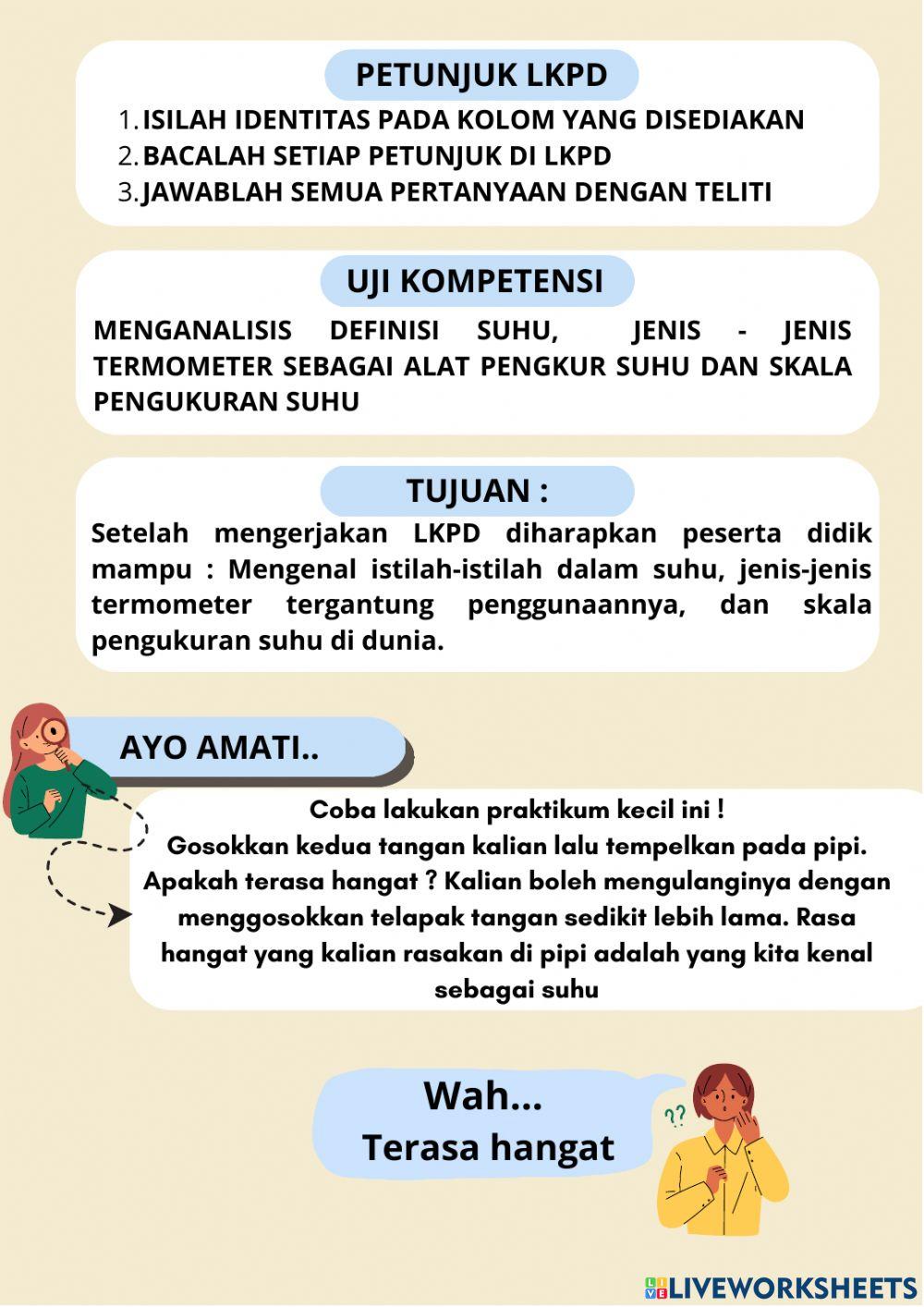 LKPD Suhu SMP-MTs Kelas 7