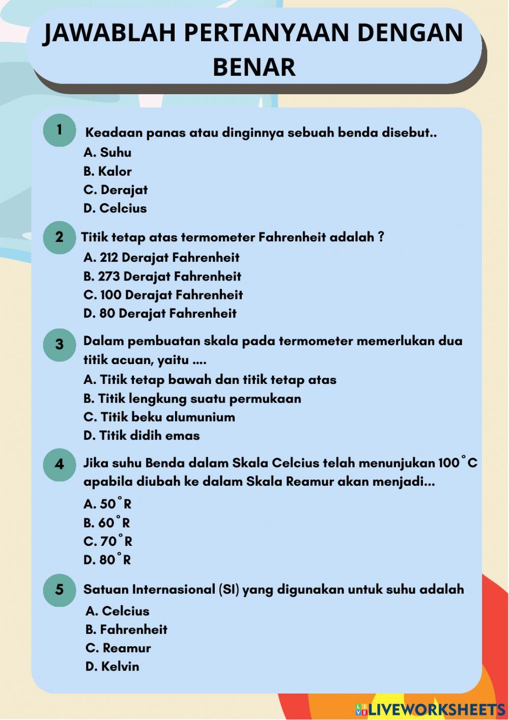LKPD Suhu SMP-MTs Kelas 7