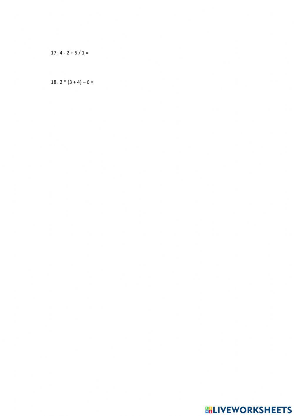 Jerarquía de operaciones