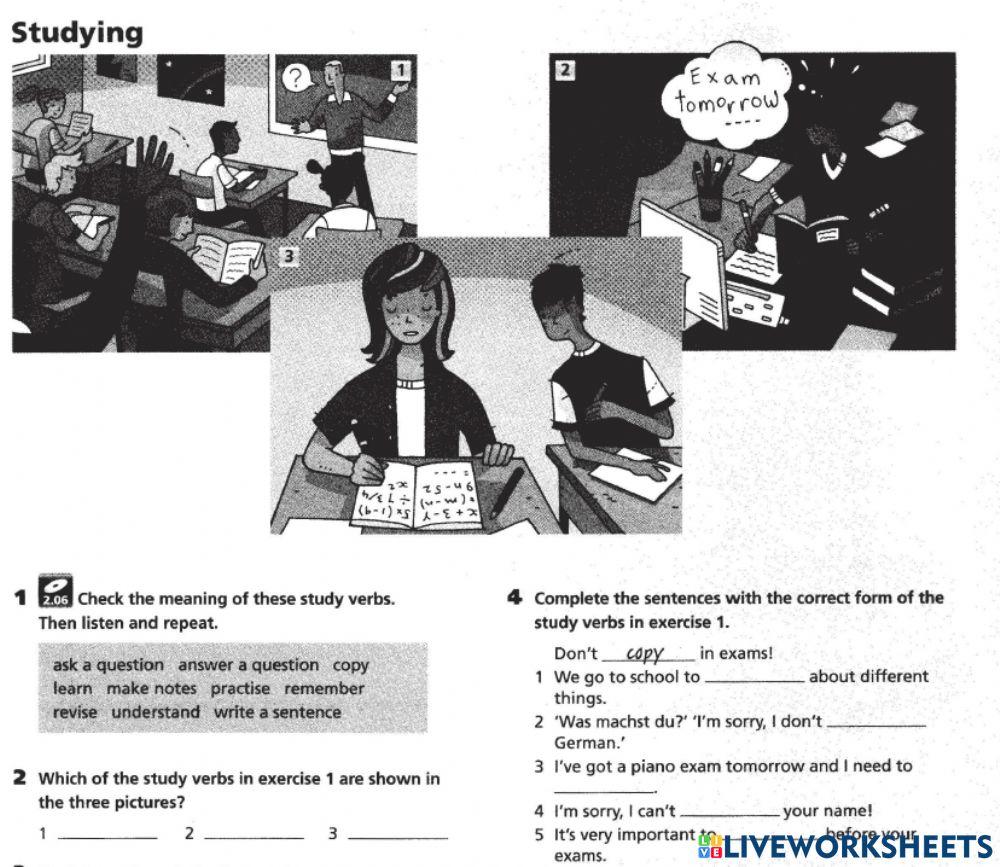 Study verbs Vocabulary by Teacher Kasim