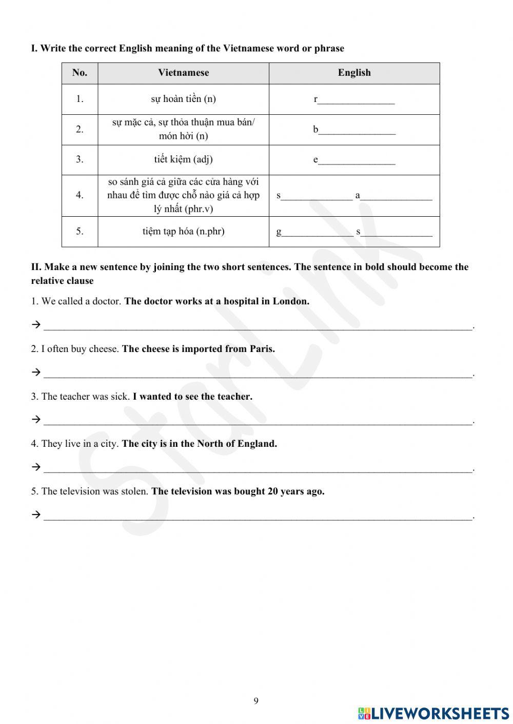 Viet Teacher-S6-WEEK 4-LESSON 4-VOCABULARY & FCE INSTRUCTION