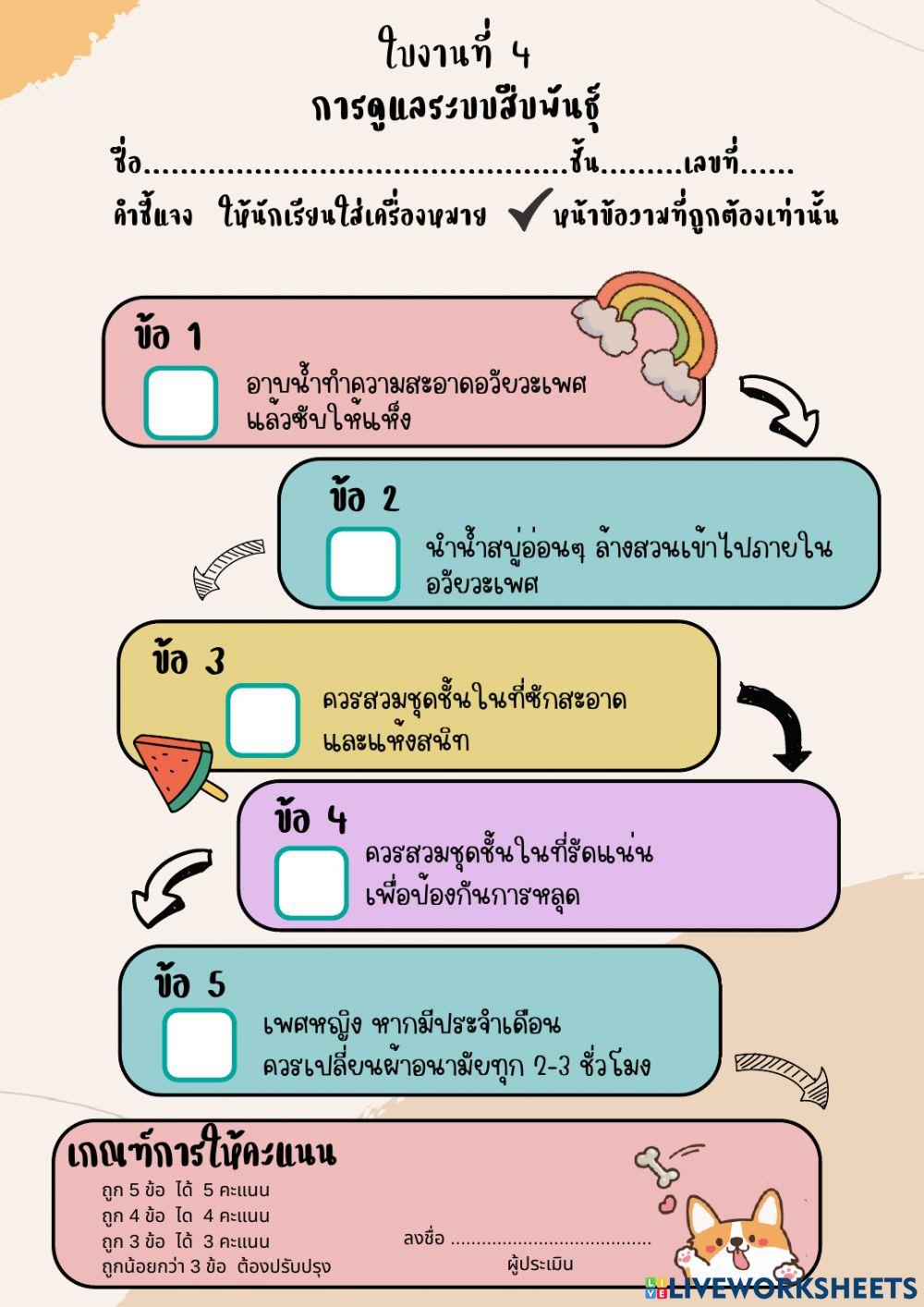 การดูแลระบบสืบพันธุ์