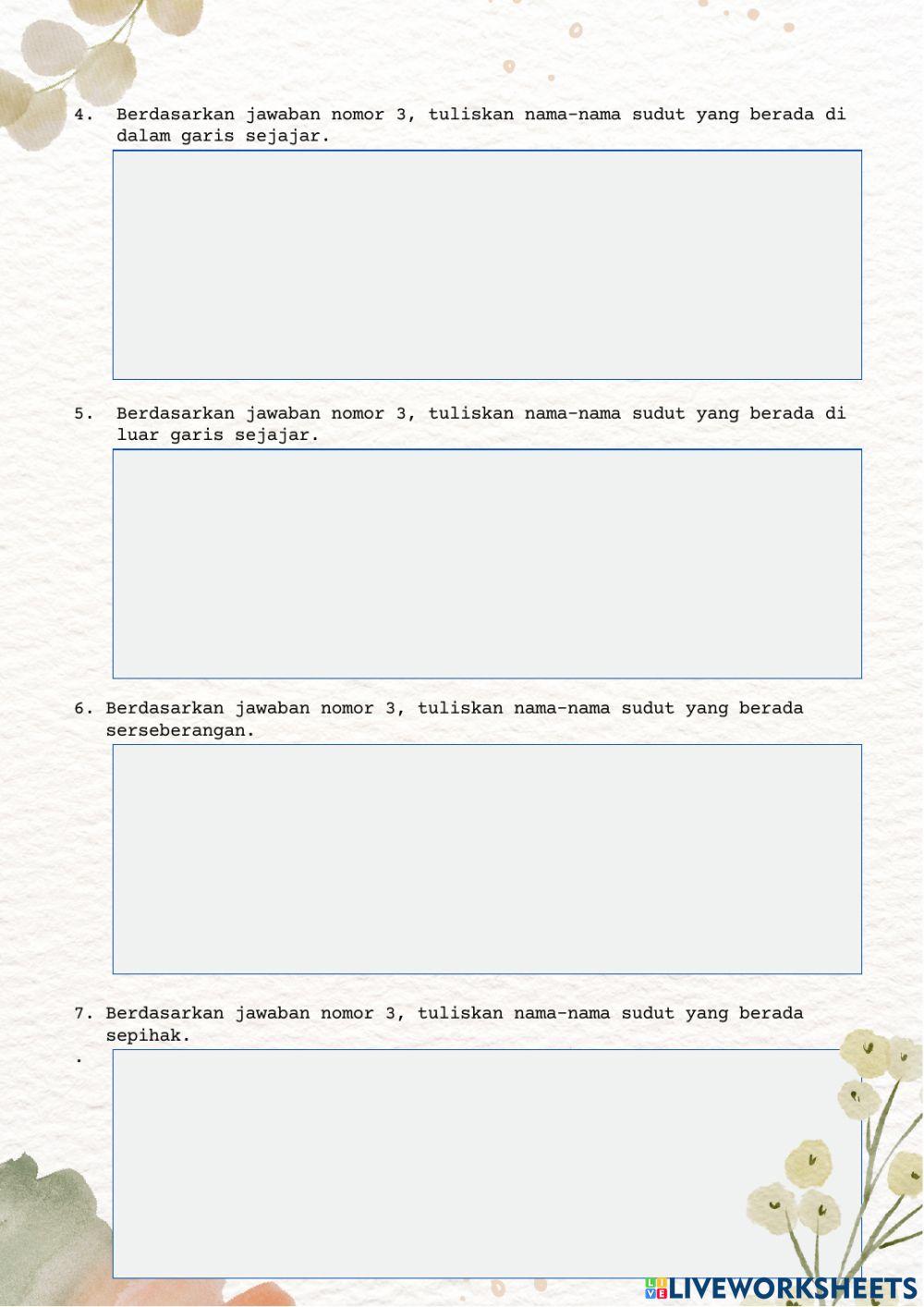 LKPD Hubungan ANtar Sudut Terhadapa Garis Transversal