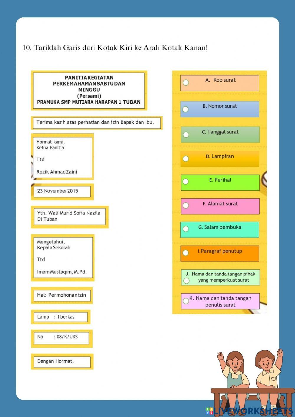Kuis unsur surat resmi