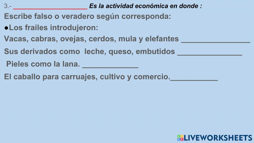Sociedad del virreynato y actividad economica