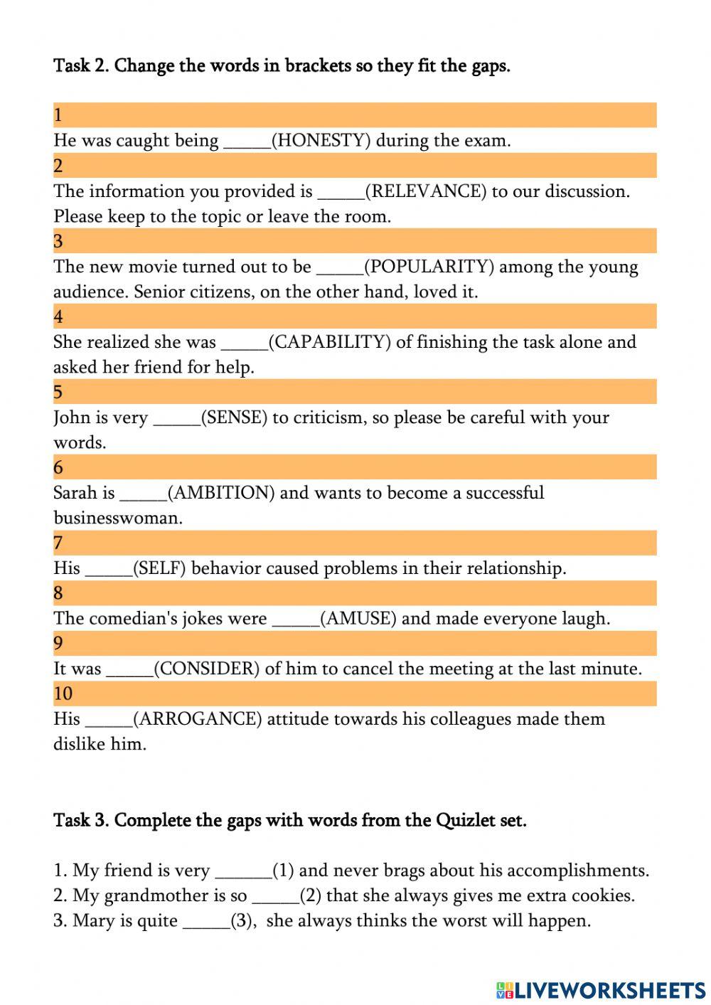 Laser B1+ Family Ties Vocabulary