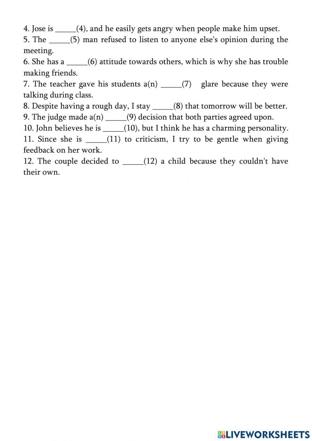 Laser B1+ Family Ties Vocabulary