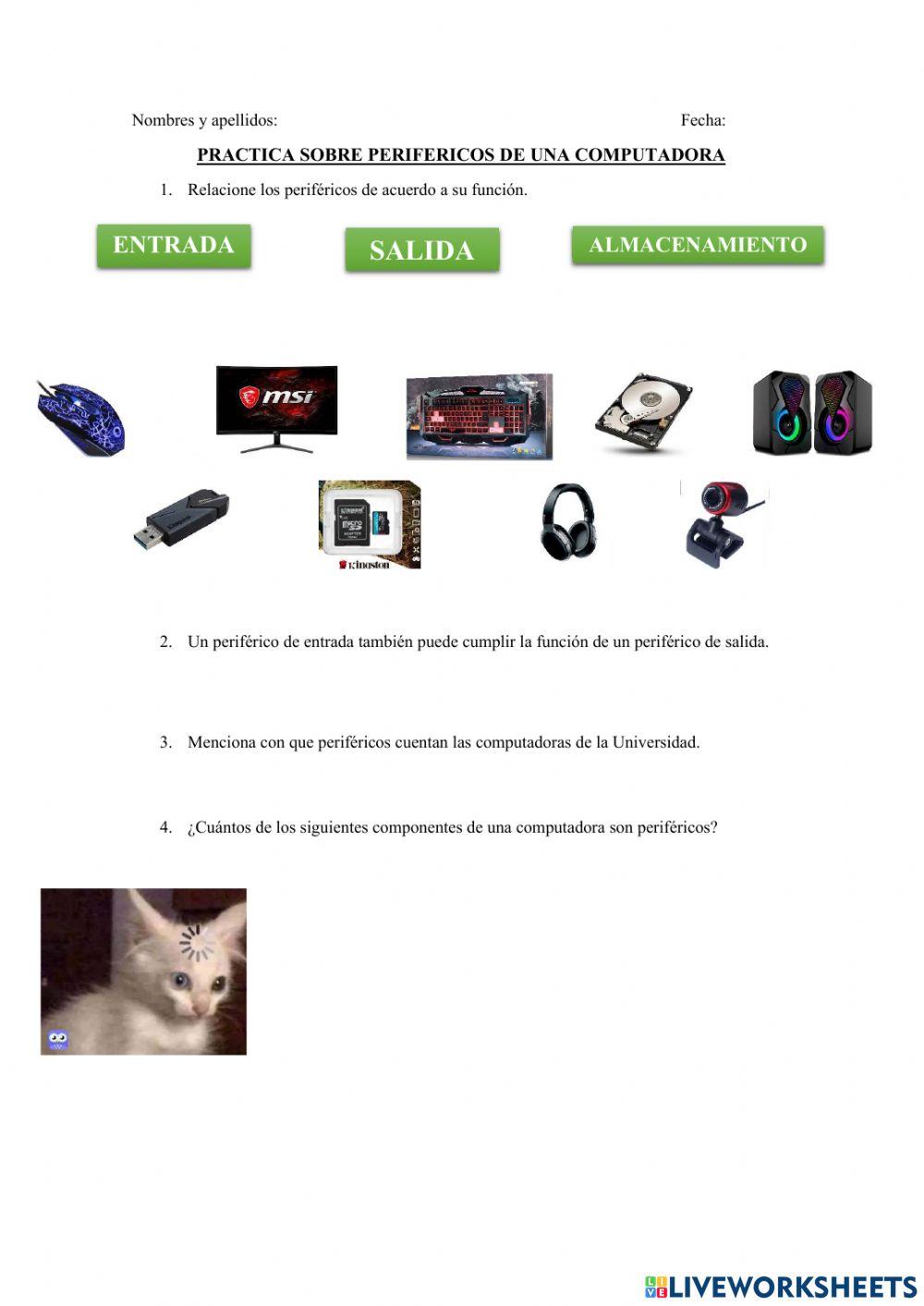 Ficha sobre perifericos