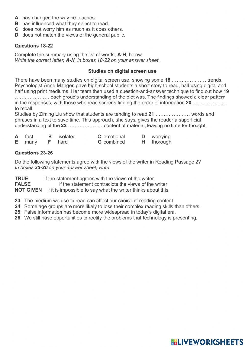 ielts-reading-practice-test-6-online-exercise-for-live-worksheets