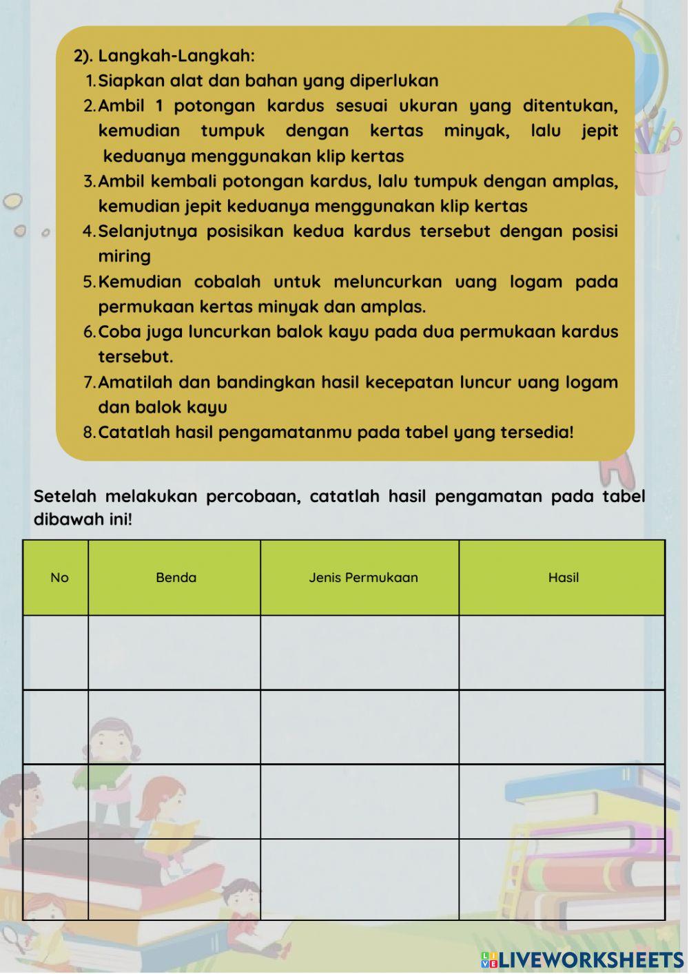 E-LKPD Gaya dan Pengaruhnya Terhadap Benda