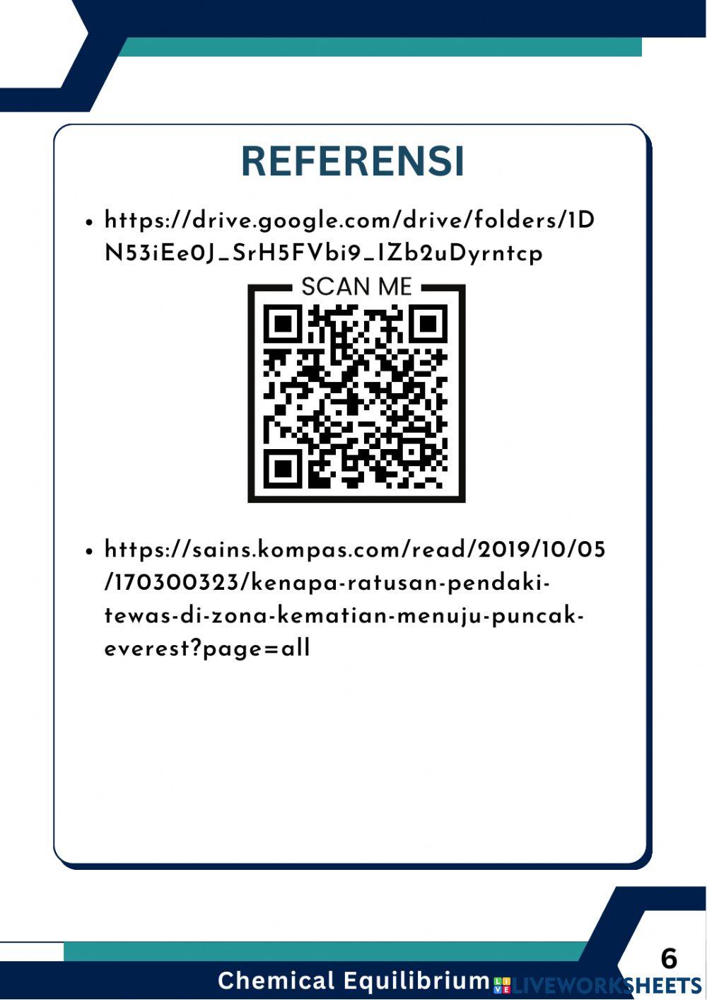 E-LKPD Kesetimbangan Kimia Faktor Tekanan dan Volume