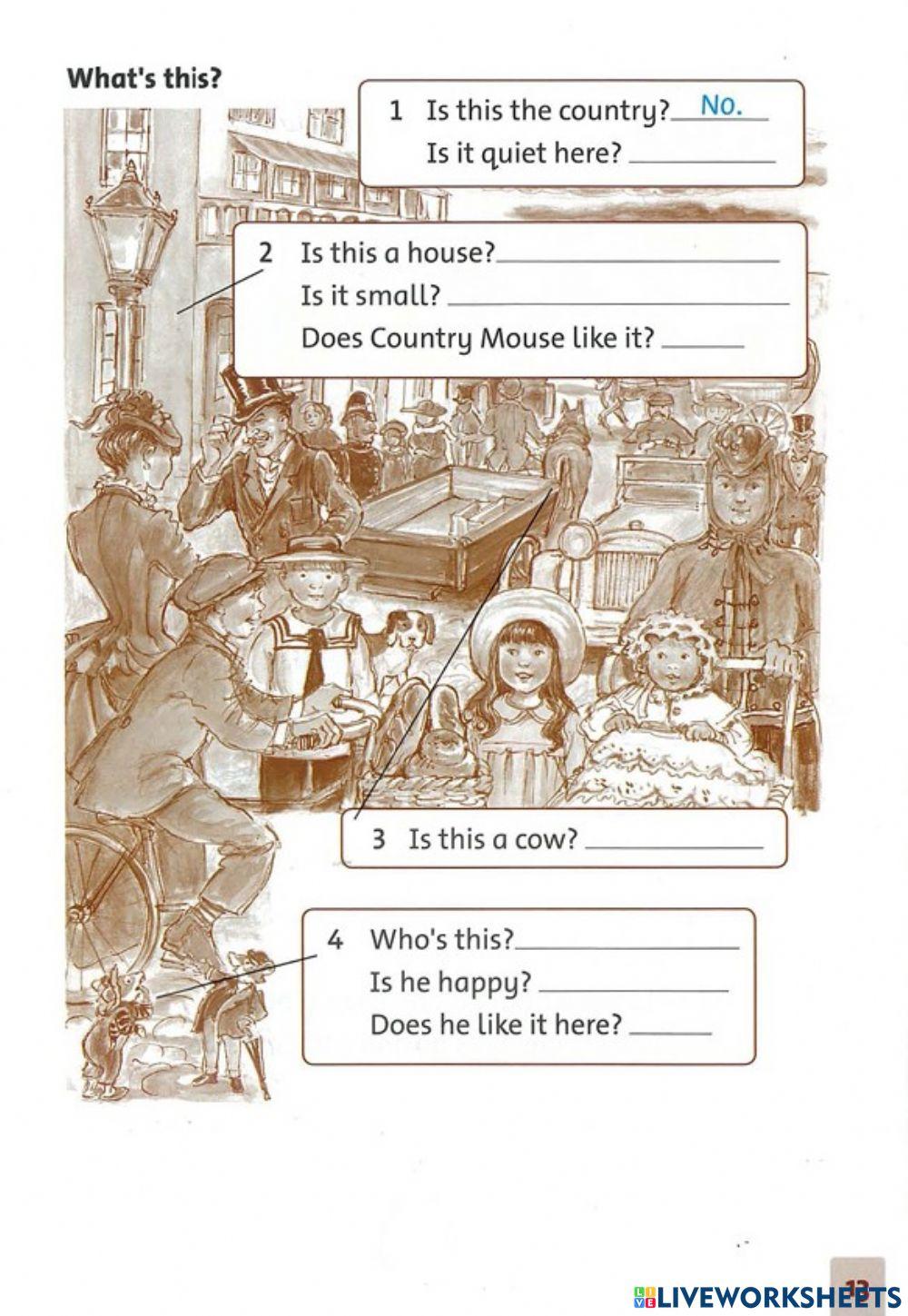 The town mouse and the country mouse