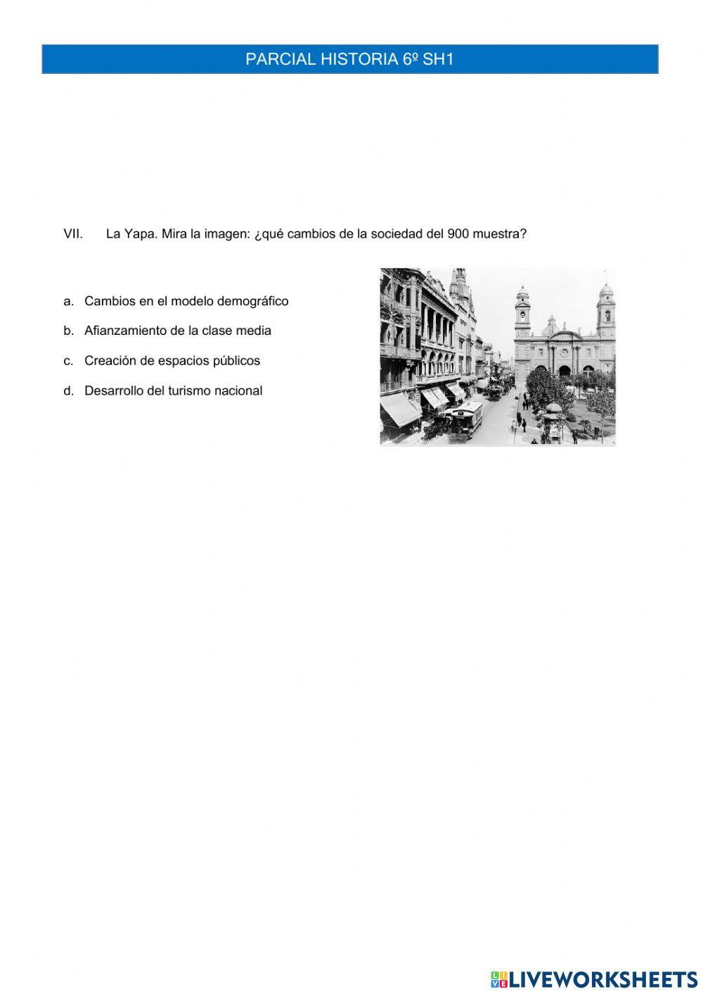 Parcial historia 6º h1