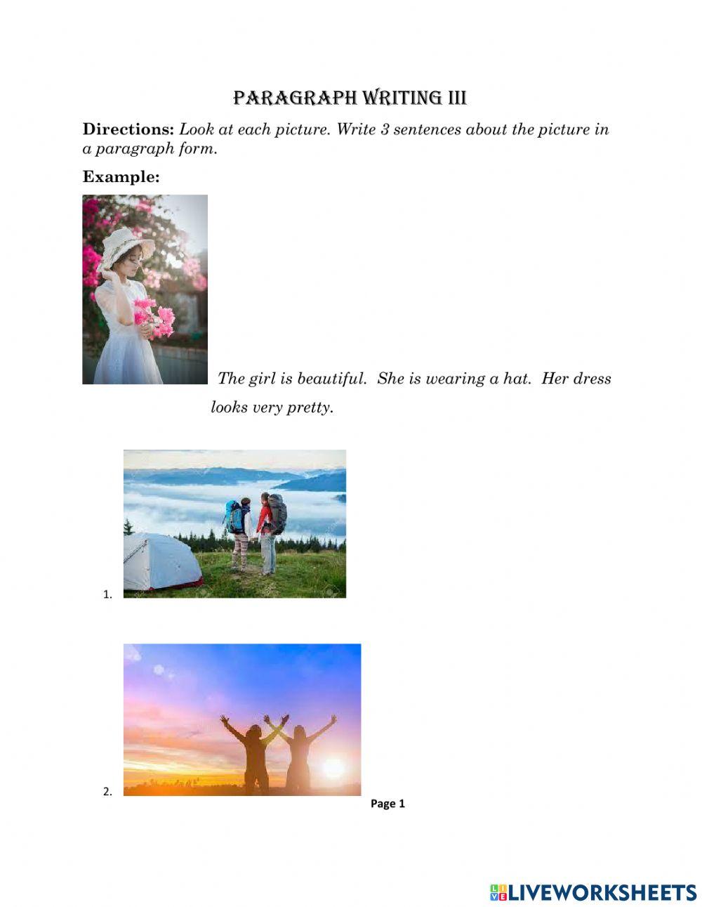 Paragraph Writing III