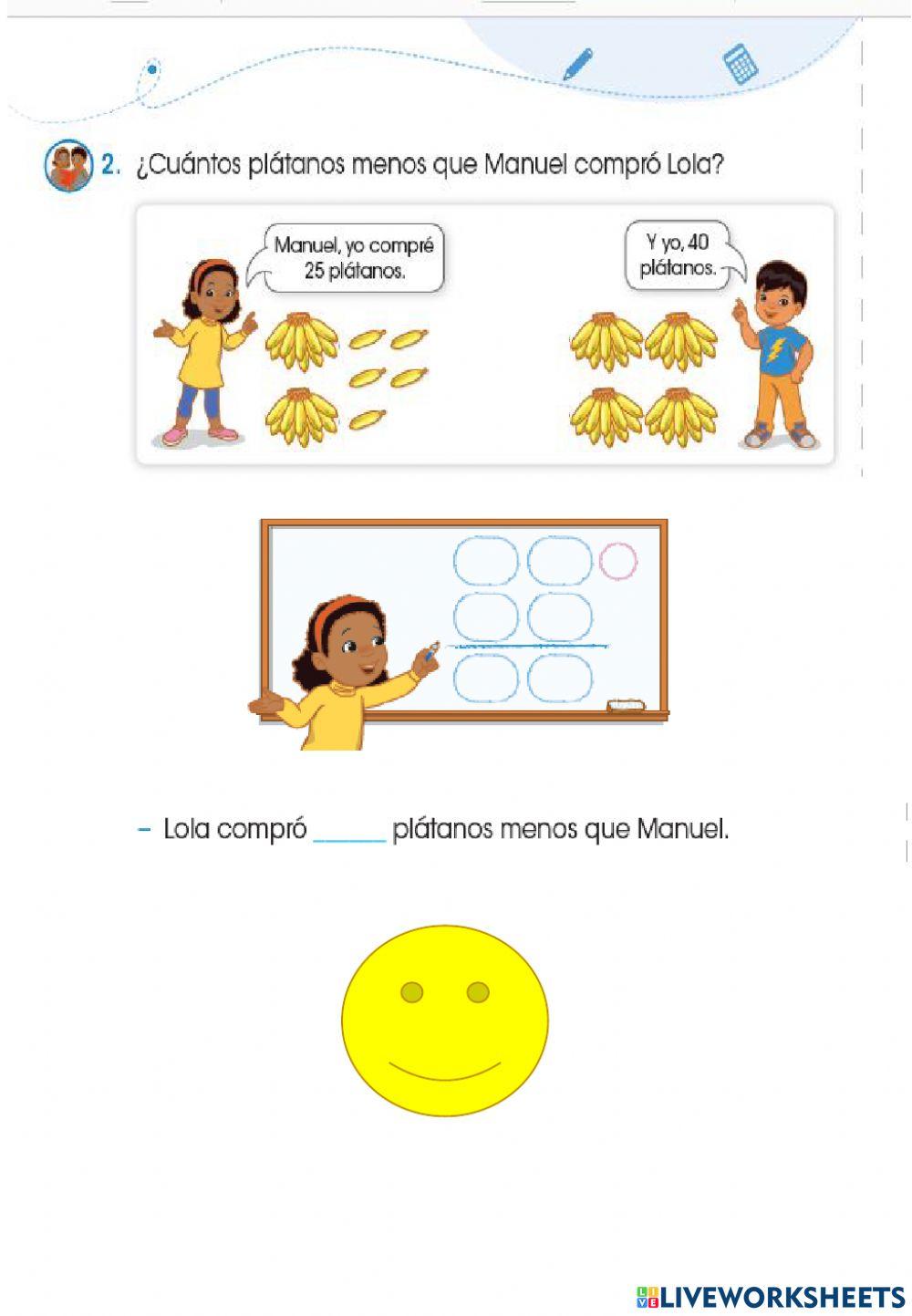 Problemas con menos que