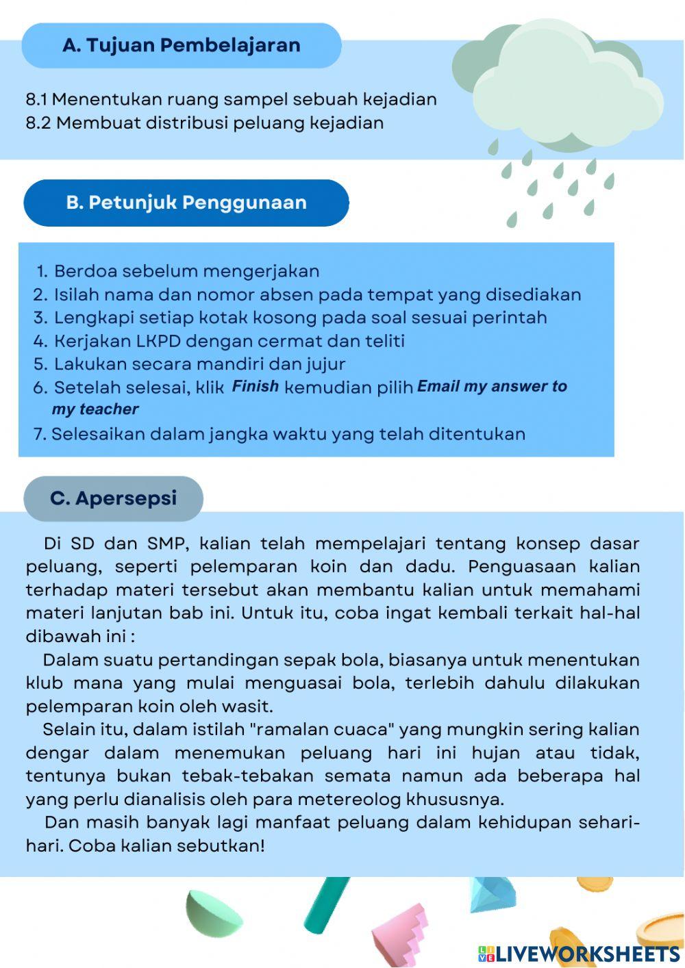 LKPD Distribusi Peluang