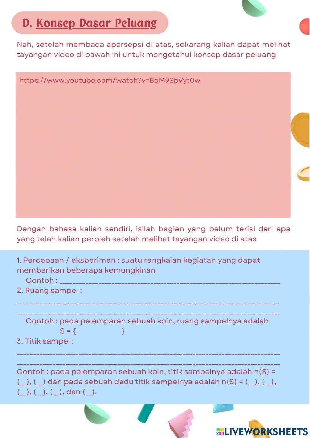 LKPD Distribusi Peluang