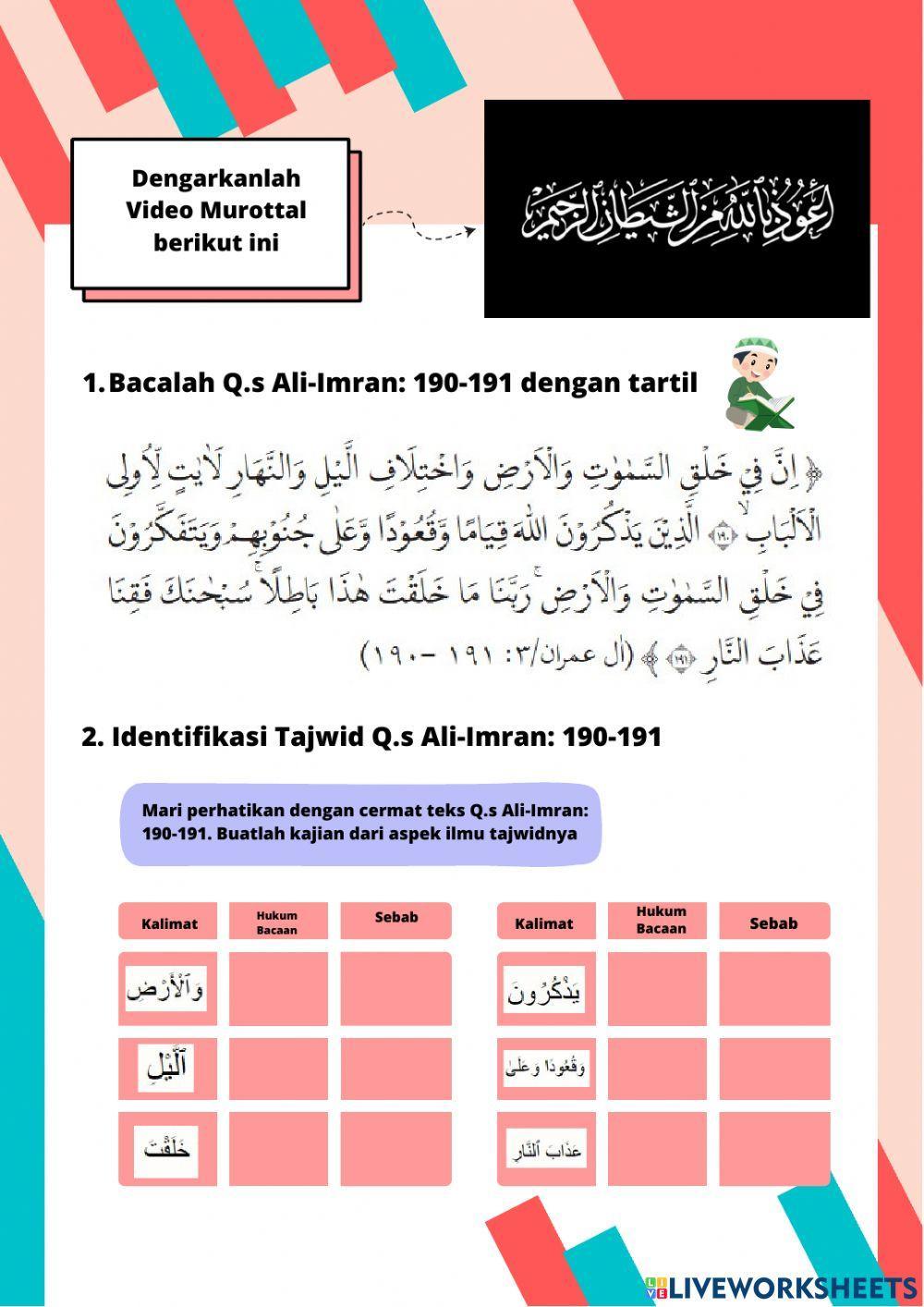 Q.s Ali-Imran:190-191