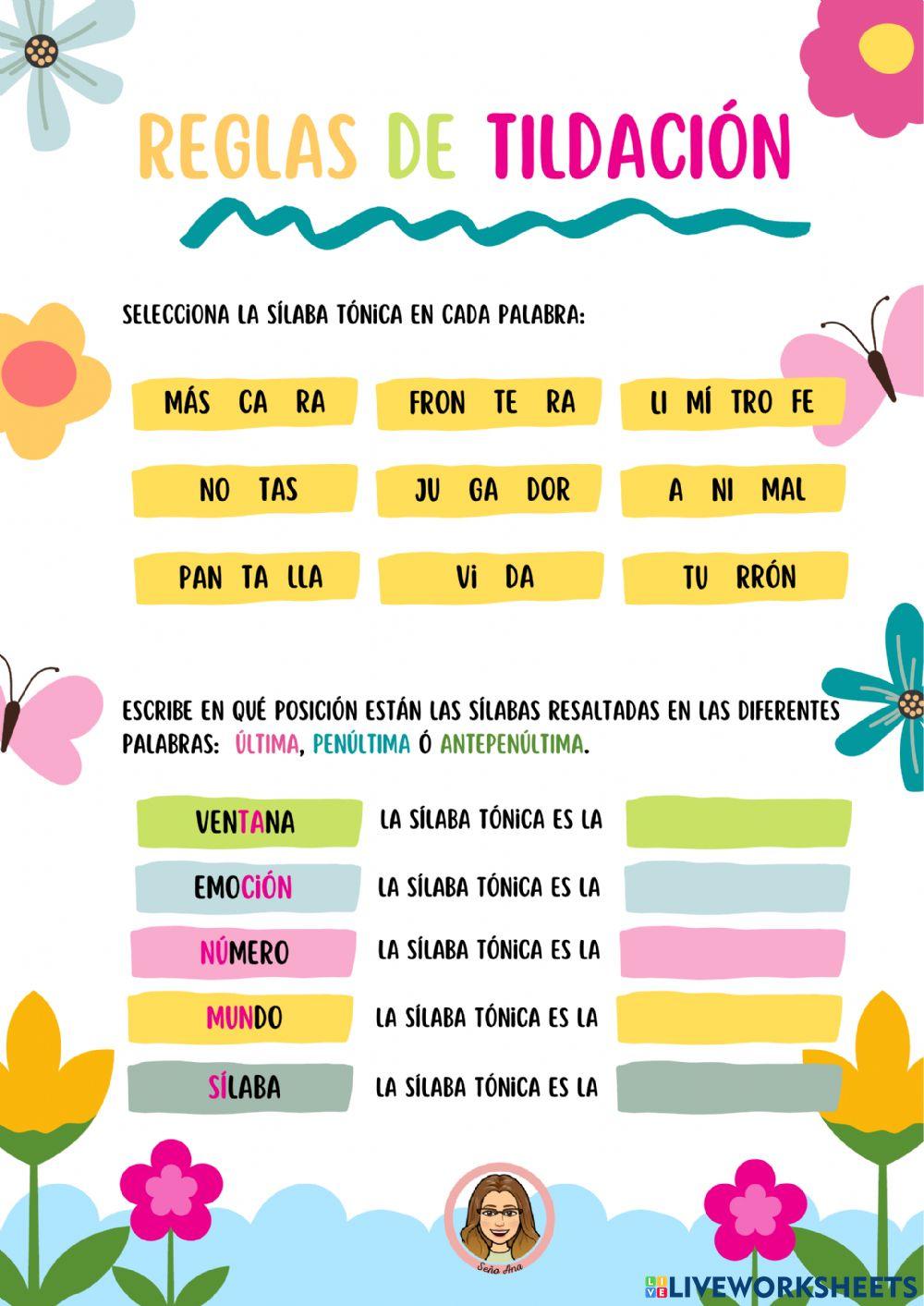 Agudas, graves y esdrújulas