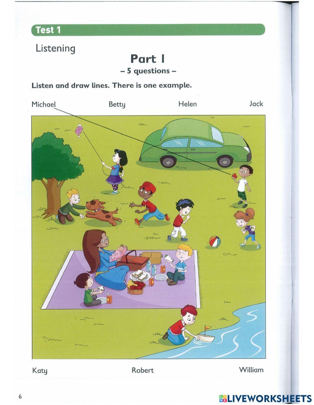 Get ready for flyer test 1 listening