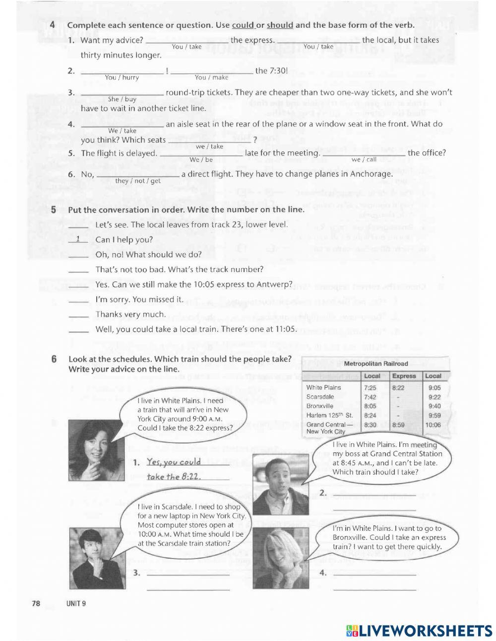 Review 1 - Taking transportation