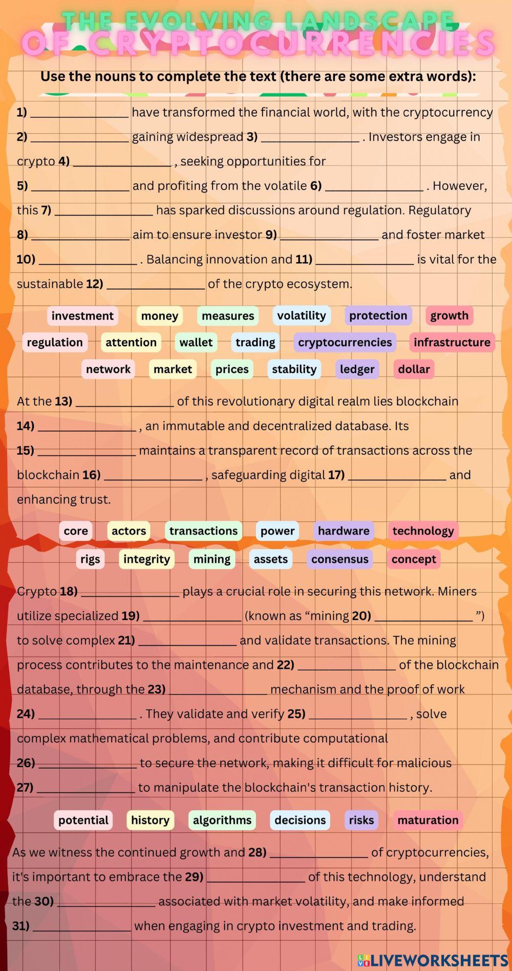 The Evolving Landscape of Cryptocurrencies