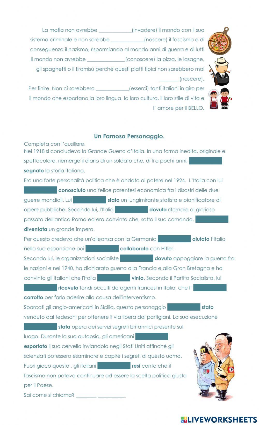 Pg3 STORIA CONDIZIONALE PASSATO