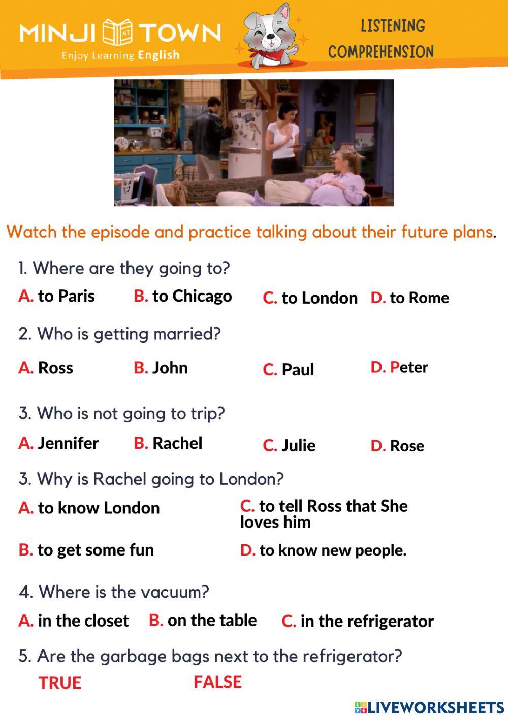 Listening comprehension