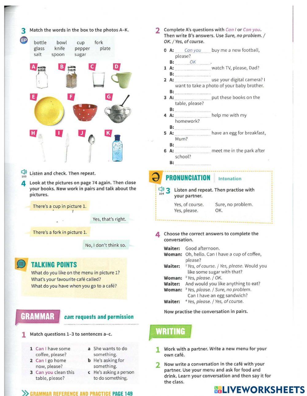 Prepare a1 level 1 page 74-75