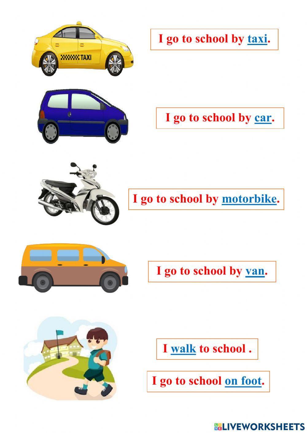 How do you go to school ?