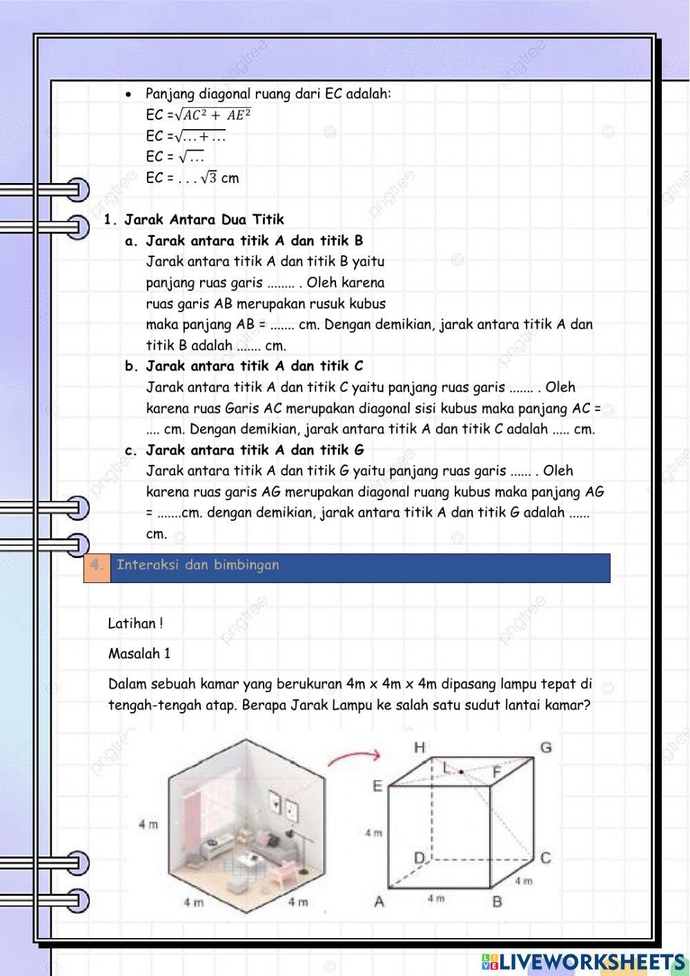 Jarak titik ke titik