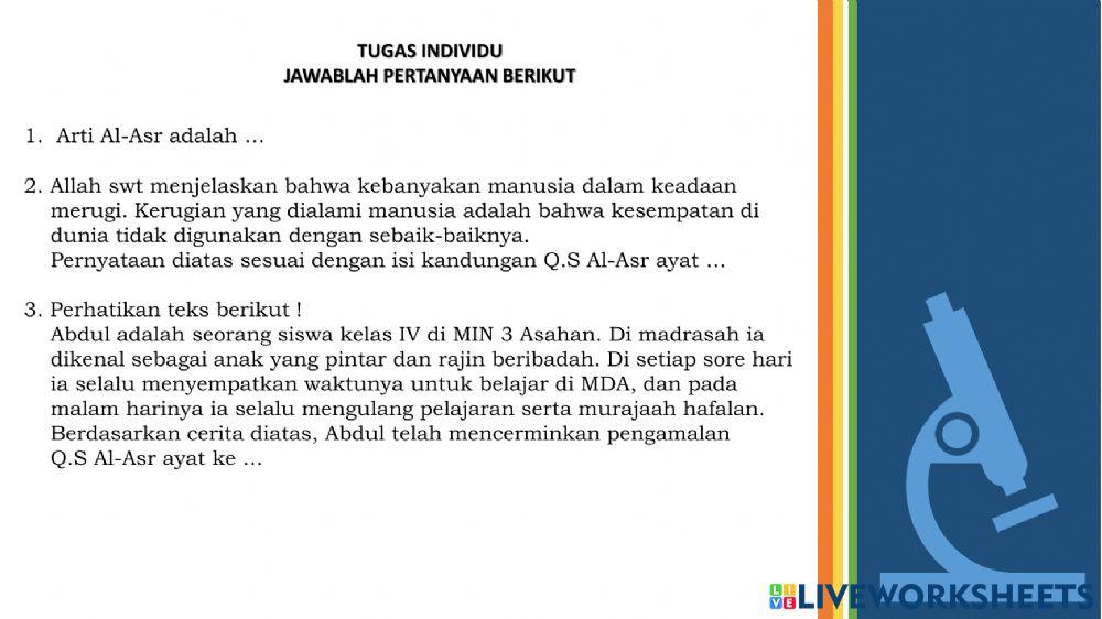 LKPD Q.S Al-Asr