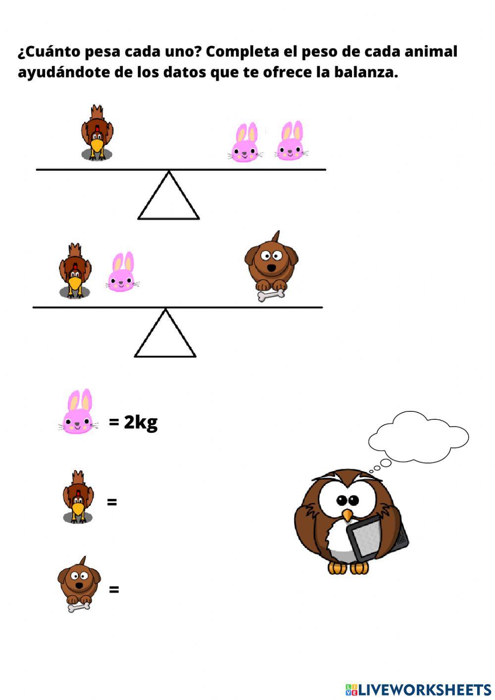 Razonando con balanzas