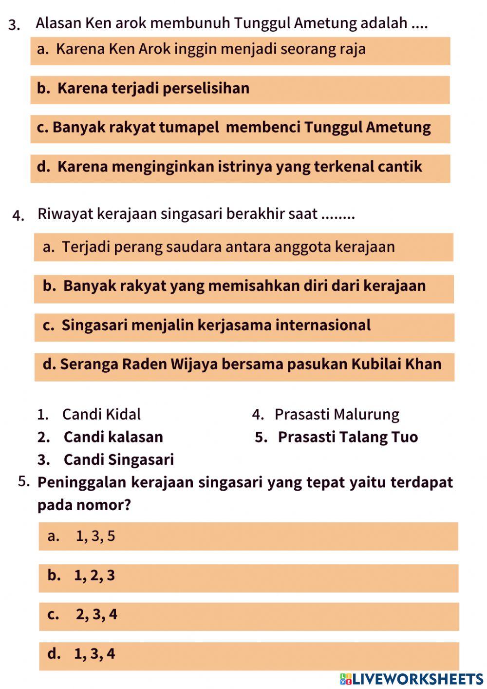 Evaluasi Kerajaan Singosari