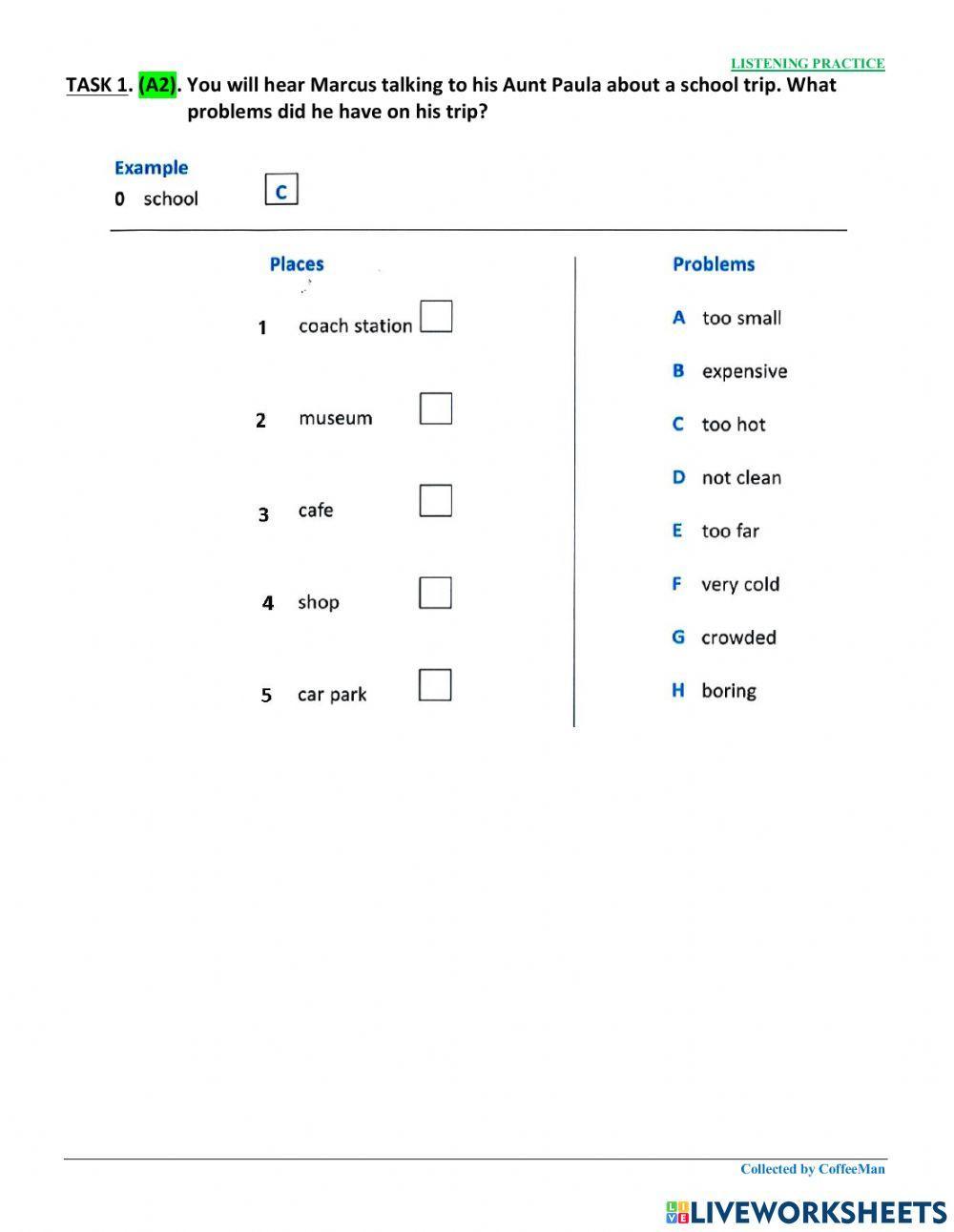 Ielts-livework-listening practice 1