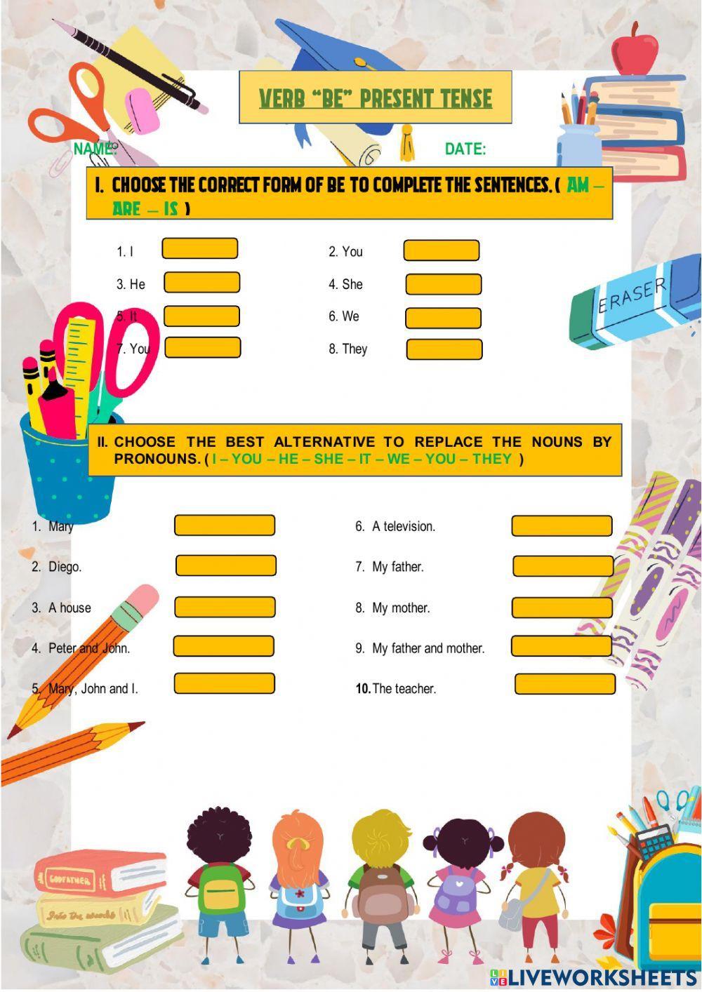 Verb BE simple present